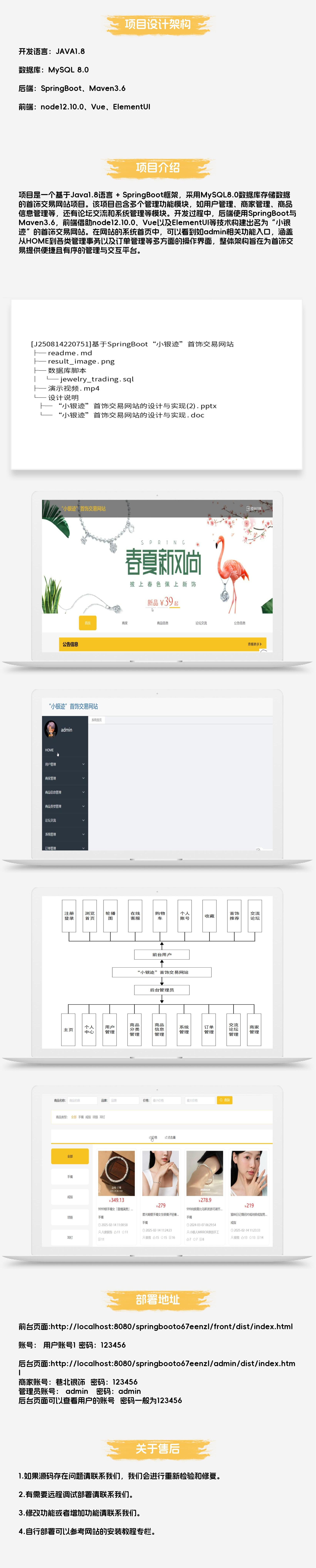 基于SpringBoot“小银迹”首饰交易网站